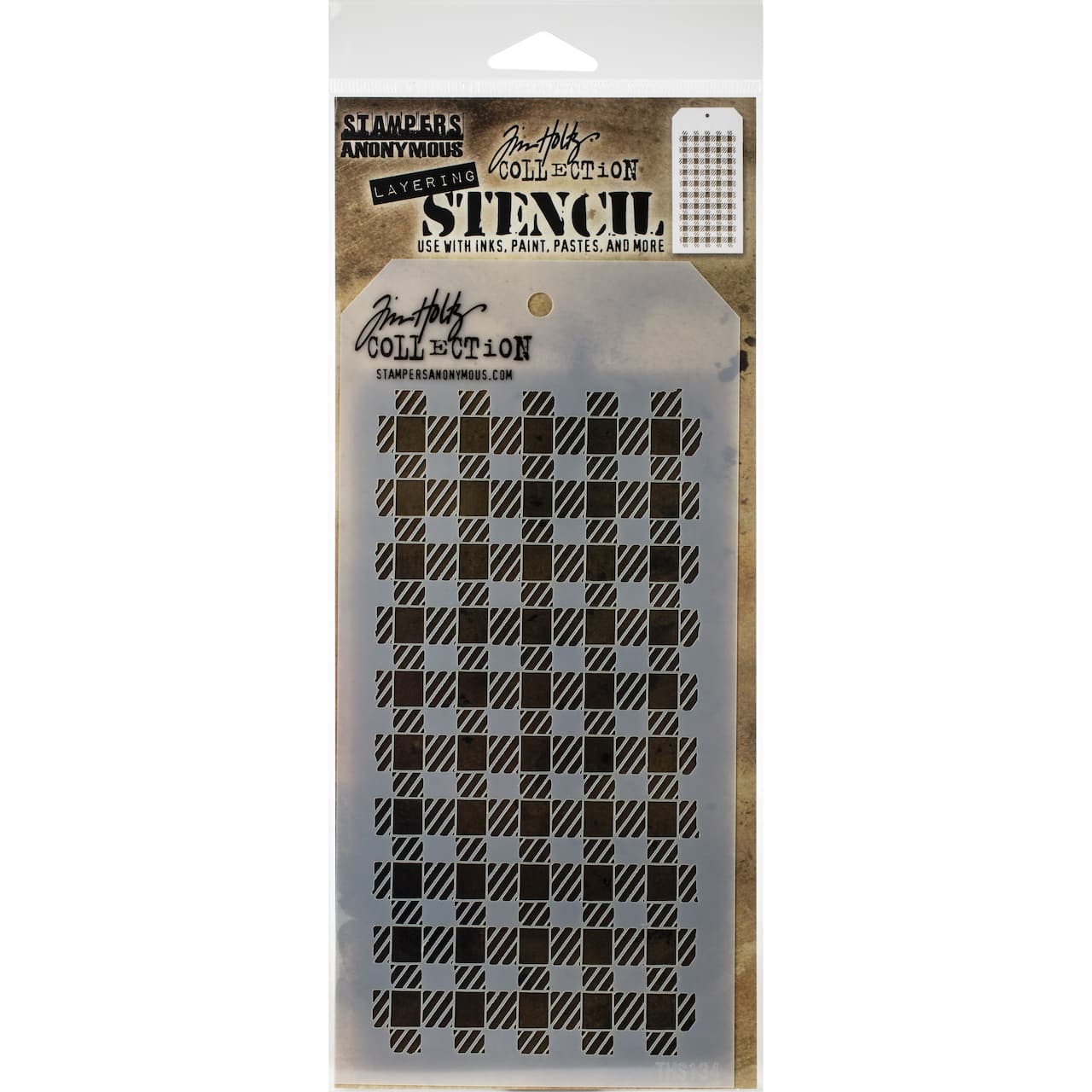 Stampers Anonymous Tim Holtz&#xAE; Gingham Layered Stencil